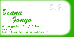 diana fonyo business card